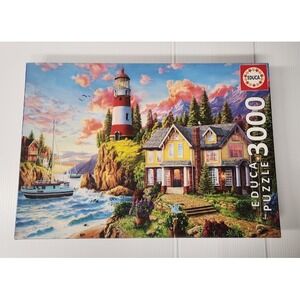 Educa 3000 Piece Lighthouse Coastal Seascape Jigsaw Puzzle New Sealed